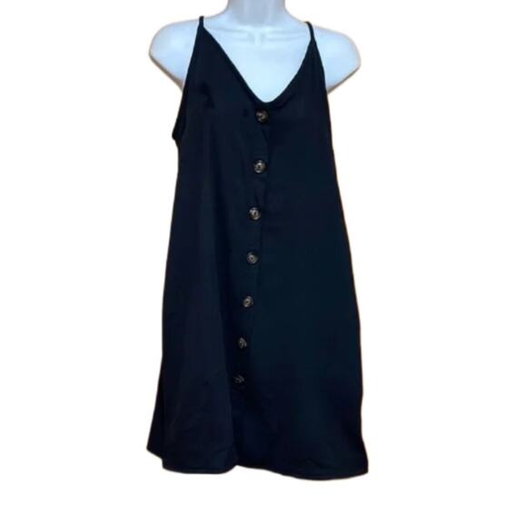 SHEIN Dresses & Skirts - Shein Black Pure Cotton Spaghetti Strap Dress. L